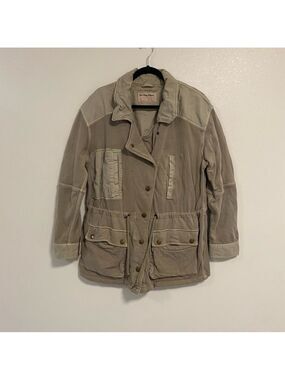 Free People Jacket Women Size XL Sweet Sage We the free Saturday Utility Jacket